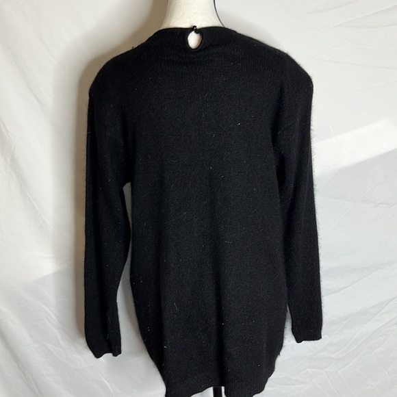 Vintage Work in Progress silk/ angora sequin bow sweater - Picture 5 of 6